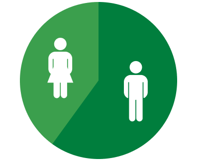 社員構成 男女比 イメージ